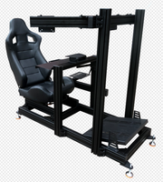 Haute qualité Gaming Racing Simulator Cockpit Sim Wheel Stand Race Car Driving Simulator Avec Gear Shifter Mount Monitor Stand