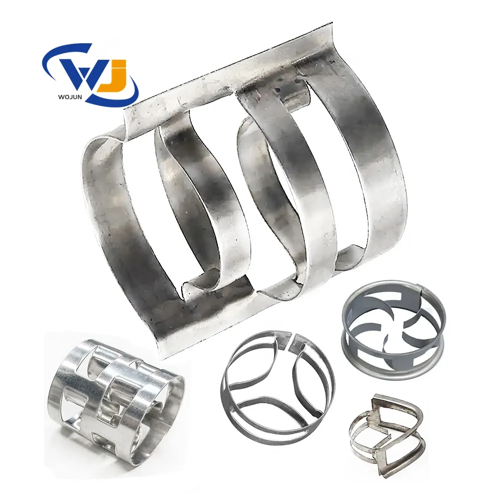 WOJUN נירוסטה SS304 SS316 16mm 25mm 38mm 50mm 76mm מתכת מל טבעת לפטרוכימית תעשייה