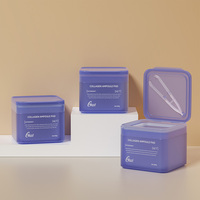 Bocaux en plastique PP multifonctionnels de luxe de 300 g, emballage violet, pour les soins de la peau et le soin du visage