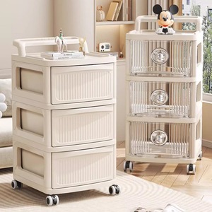 Tủ đựng đồ nhựa đa năng cao cấp 2/3/<span class=keywords><strong>4</strong></span>/5 tầng có bánh xe và ngăn kéo để sắp xếp đồ dùng trong phòng giặt hoặc tủ quần áo - Product Image 1