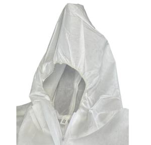 Overol Tipo 5/6 Overol transpirable Mascarilla facial humana SMS Overol No tejido Desechable Adulto Seguridad CE EOS Blanco - Product Image 2