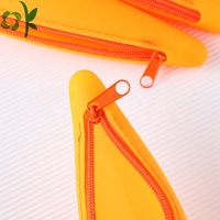 OKSILICONE Offre Spéciale Stylo Sac Cosmétique En Silicone Pochette Avec Fermeture À Glissière Créatif Kawaii Pour Les Enfants Stockage Étudiant Papeterie Étui À Crayons
