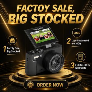 <span class=keywords><strong>Appareil</strong></span> <span class=keywords><strong>photo</strong></span> numérique 5K jusqu'à 75MP avec écran rabattable 3.0, prise en charge du Wi-Fi pour le streaming en direct TikTok, vente directe usine avec certification CE FCC - Product Image 3