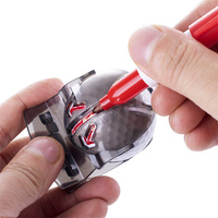 Outil d'alignement de balles de golf en plastique en gros - 360 °   Marqueur de balle de golf rotatif avec conception de coupelle à clipser facilement pour l'aide à l'alignement du putting