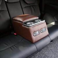 Boîte d'accoudoir arrière, boîte de rangement pour voiture, console centrale de siège arrière de voiture avec design universel, vente en gros et personnalisable