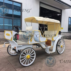 Carrozza Elettrica da Golf Economica, Design Ispirato a Carrozza per Cavalli, Carrozza Vittoria, Carrozza a Zucca di Cenerentola, per Tour Turistici in Stile Reale - Product Image 3