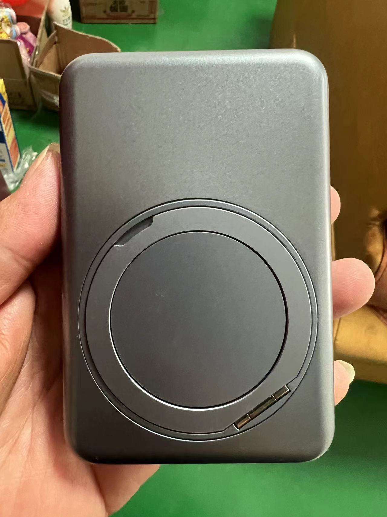 Soporte redondo gris