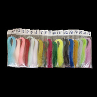 Leurre de pêche à la mouche Egret, appât vivant, acier inoxydable sans hameçons, matériaux biomimétiques pour la fabrication DIY, 30 couleurs, fil scintillant en spirale