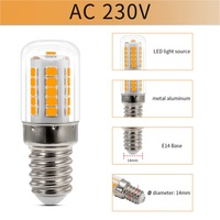 Ampoule LED à filament en plastique à prix réduit de Chine, lampe micro-ondes, ampoules à filament Edison E14 3W AC 230V certifiées CE 2700K/6500K