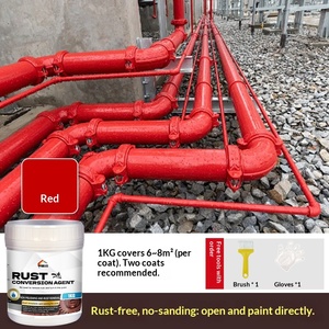 Pintura Convertidora de Óxido a Base de Agua con Rodillo, Imprimación Anticorrosión para Superficies de Acero <span class=keywords><strong>Oxidado</strong></span>, Revestimiento Plástico para Paredes, Ecológico y Duradero - Product Image 5