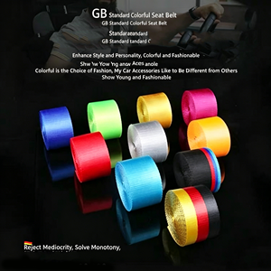 Accesorios de Modificación del Color del Cinturón de Seguridad del Automóvil, Extensión de Cinturón de Seguridad Universal de 48 cm, Cinta de Nailon Estándar para Automóvil - Product Image 5