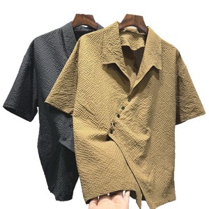 <span class=keywords><strong>Camicia</strong></span> Estiva Personalizzabile, Ordine Minimo 1 Pezzo, Moda Estiva a Maniche Corte, Tendenza Maschile, Stile Casual Versatile e Comodo, Semi-Satinata - Product Image 5