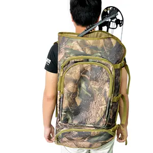 Okçuluk naylon kamuflaj tutucu yay çantası durumda yay ve ok sırt çantası avcılık paketi bileşik yay sırt çantası