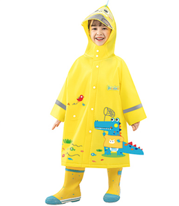 Adorable Impermeable Transparente de EVA para Niñas con Capucha y Bolsa a Juego, Diseño de Dibujos Animados Kawaii para Días Lluviosos, Logotipo Personalizado - Product Image 4