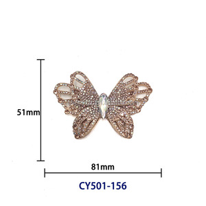 Accesorios de Parches de Mariposas 3D con Decoración de Diamantes de Imitación para Zapatos, Bolsos y Ropa - Product Image 5