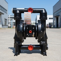 Pompe pneumatique à diaphragme en aluminium portable 1-1/2" PD15-AAS-FTT avec diaphragme en PTFE pour l'alimentation en matières premières des barils