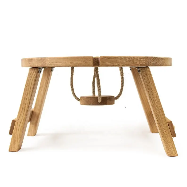 Mesa plegable de madera para exterior, portátil para minimesa pícnic, pequeña, para playa, acampada, vino, Aire libre, picnic