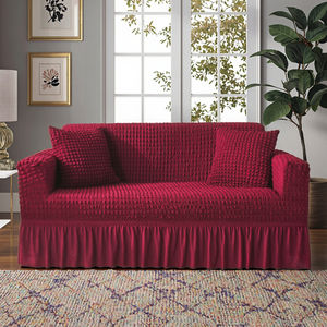 95% Polyester <span class=keywords><strong>5</strong></span>% Spandex jupe canapé housse Super Stretch Jacquard tissu géométrique lavable canapé <span class=keywords><strong>bulle</strong></span> élastique salon - Product Image 3