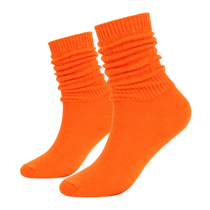 Calcetines largos de algodón <span class=keywords><strong>para</strong></span> mujer, calcetines holgados gruesos de algodón de Color fluorescente con suela de rizo de Invierno <span class=keywords><strong>para</strong></span> mujer y Niña - Product Image 3