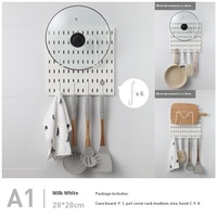 No-Drill bricolage multi-fonctionnel métal étagère de rangement étagère crochet planche perforée pour cuisine salle de bain chambre ou salon