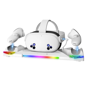 VR kính và bộ điều khiển sạc cơ sở cho <span class=keywords><strong>Oculus</strong></span> quest2/quest3/quest3s với đầy màu sắc liên hệ với sạc Dock - Product Image 3