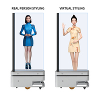 Terminal interactif tout-en-un pour intérieur, affiche numérique IA à personnage virtuel, fonction SDK Holobox pour affichage holographique de personnes