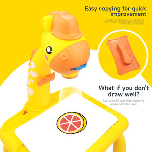 บอร์ดวาดภาพกราฟฟิตีกวางขนาดเล็กสำหรับเด็ก,ของเล่นเพื่อการเรียนรู้ประกอบเพื่อการศึกษาโต๊ะวาดภาพพร้อมการปรับโฟกัสการฉายภาพสำหรับเด็ก - Product Image 6