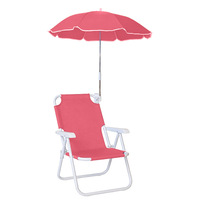 Parapluie de camping pliable pour enfants, design européen, en polyester, protection solaire, portable, léger, durable, pour la plage, l'extérieur, le parc