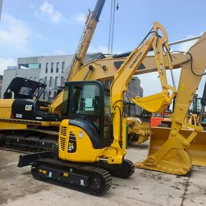 Excavatrice sur chenilles Komatsu PC35MR d'occasion, mini-pelle hydraulique de 3,5 tonnes, Komatsu PC35 d'origine japonaise pour chantier étroit et rénovation urbaine - Product Image 2