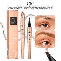 Crayon à sourcils 3D professionnel longue tenue, waterproof, à pointe fourchue, crayon à sourcils effet tatouage, ultra fin, liquide, pour le maquillage