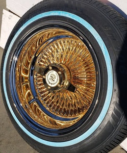 Rines Dayton Styles 13/14/15 de Acero Cromado Invertido / Triple Dorado / Totalmente Dorado 5x114.3, Diseño Cóncavo, Ajuste Universal - Product Image 4
