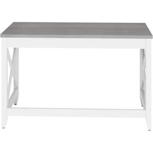 Escritorio Alera Workspace Farmhouse de 47.24" x 23.62" x 29.53" en gris - Mueble cómodo para el espacio de trabajo - Product Image 3