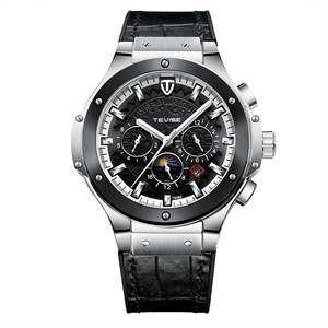 Montres-bracelets automatiques en acier inoxydable haut de gamme avec logo personnalisé pour femmes et hommes, étanches, pour hommes - Product Image 2