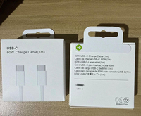 Câble de charge rapide pour iPhone 18, PD 60W, 1m, tressé, Type C vers Type C, compatible iPhone 17, 16, 15, avec emballage de vente au détail