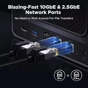 Hệ thống lưu trữ mạng <span class=keywords><strong>NAS</strong></span> Ugreen DXP4800 Plus 4 khay ổ đĩa, CPU Intel Gold 8505 5 nhân, RAM 8GB DDR5, ổ cứng <span class=keywords><strong>SSD</strong></span> 128GB (không kèm ổ cứng) - Product Image 4