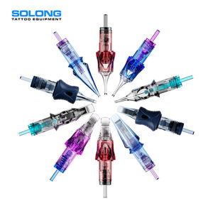 Solong - Cartuchos de Agujas de Tatuaje Desechables Profesionales de Acero Inoxidable, Sistema de Membrana de Seguridad, Esterilizados con <span class=keywords><strong>Gas</strong></span> EO, 20 Piezas/Caja - Product Image 5