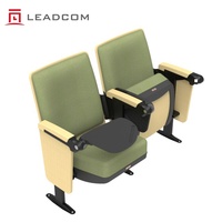 Chaise d'auditorium scolaire LEADCOM SEATING LS-13601W-301S avec tablette d'écriture rabattable, sièges fixes pour universités et écoles