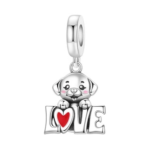 <b>Cute</b> cartoon animal pendant, made of white brass, suitable for DIY <b>bracelet</b> making, suitable for both men and women - Product Image 4