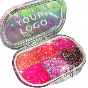 Paleta de Sombras de Ojos Biodegradables con Brillo, Ecológicas, Resistentes al Agua, en Gel, con 4/6 Colores - Product Image 3