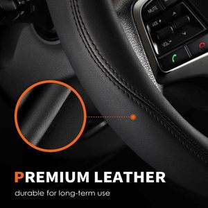 Funda para <span class=keywords><strong>Volante</strong></span> <span class=keywords><strong>de</strong></span> <span class=keywords><strong>Coche</strong></span> HOROTOR OLIVER, Accesorio Universal para Diversos Coches, Funda <span class=keywords><strong>de</strong></span> Cuero con Forro Antideslizante - Product Image 5