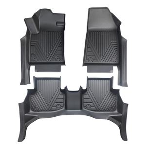 พรมปูพื้นรถยนต์ TPE 5D สีดำ หนา 3.5 มม. แบบสั่งทำพิเศษ 3 ชิ้น สำหรับพวงมาลัยซ้าย กันน้ำ กันลื่น สำหรับรถยนต์ MG 5 ปี 2020-2022 - Product Image 3