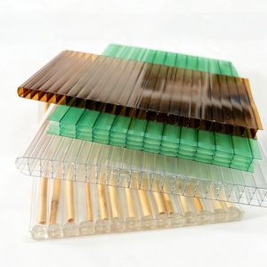 <span class=keywords><strong>Plaque</strong></span> en <span class=keywords><strong>polycarbonate</strong></span> creux transparente avec protection UV double face pour le bricolage - Product Image 1