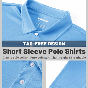 Atmungsaktives Schnelltrocknendes Outdoor-Hemd Kurzarm Sommer Maßgeschneidertes Herren-Poloshirt ZML - Product Image 5