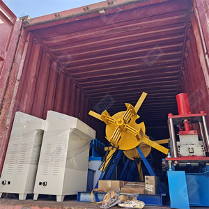 Máquina formadora de rollos de tira de persiana de riel de guía galvanizada de Chile/Perú, máquina automática de puerta de persiana enrollable de Pu - Product Image 6