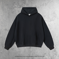 Sweat à capuche décontracté pour homme en coton épais 430G, personnalisable avec logo, fabricant de vêtements, pull-over grande taille, sweat-shirt unisexe vierge