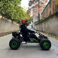 Karting Essence pour Adultes avec Transmission CVT 212cc, Quad de Course, Véhicule Commercial de Location en Extérieur