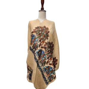 Luxury Machine Embroidered Scarves Stoles Traditional Designer Fashion <b>Shawl</b> Soft Elegant Custom Factory Direct Supply - Product Image 2