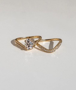 Oval Cut Moissanite Bridal Engagement Wedding <b>Ring</b> 925 Sterling Silver Yellow <b>Gold</b> Plated Luxury Party Promise <b>Ring</b> - Product Image 1