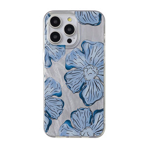 <span class=keywords><strong>Coque</strong></span> de téléphone portable en PC avec motif de fleurs de <span class=keywords><strong>prune</strong></span> argentées anti-choc pour <span class=keywords><strong>iPhone</strong></span> 8 X Xr Xs Max 11 <span class=keywords><strong>12</strong></span> 13 14 15 16 17 Air - Product Image 2