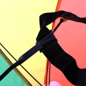 Chapeau <span class=keywords><strong>parapluie</strong></span> arc-en-ciel <span class=keywords><strong>avec</strong></span> logo personnalisé et <span class=keywords><strong>sangle</strong></span> de tête réglable pour les fans de sport, les festivals, les événements promotionnels - Product Image 5